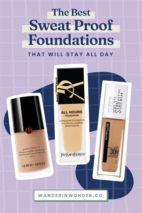 best sweat proof foundation